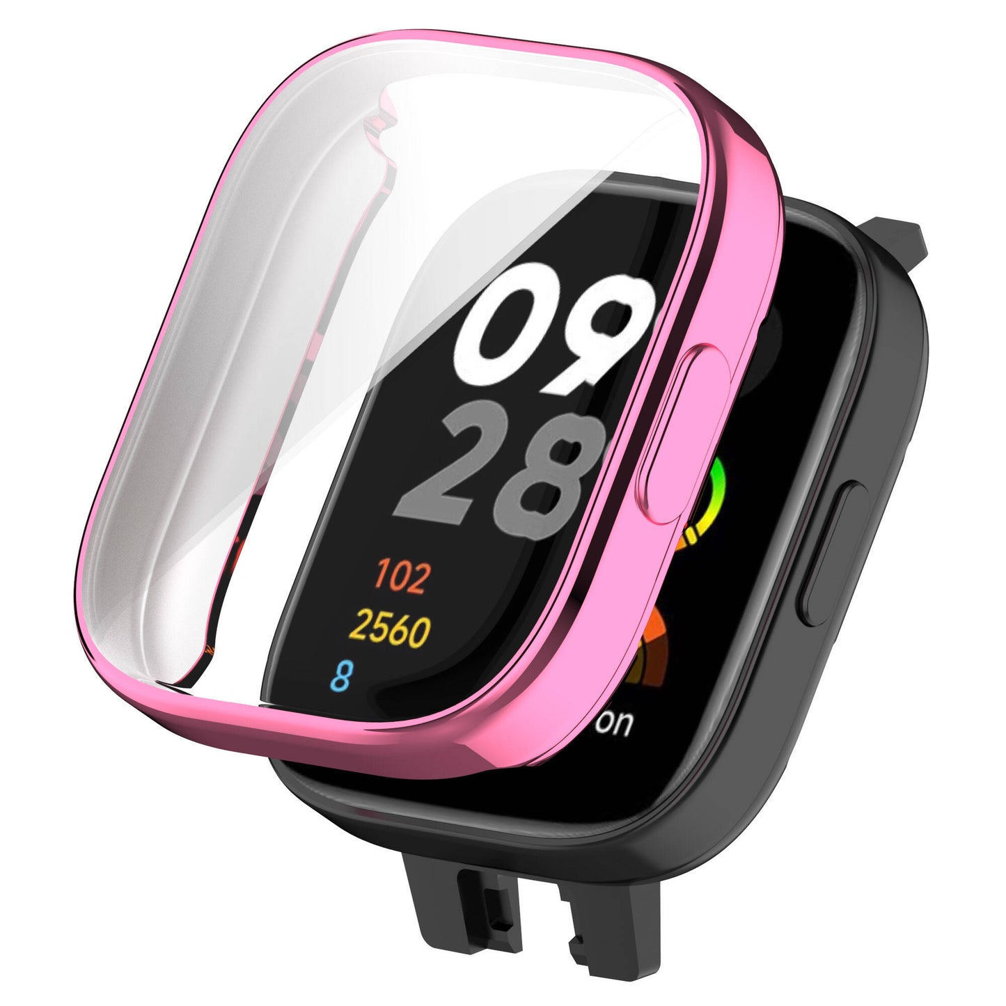 Xiaomi Redmi Watch 3 360 Derece Korumalı Kasa ve Ekran Koruyucu Zore Watch Gard 30 Gümüş
