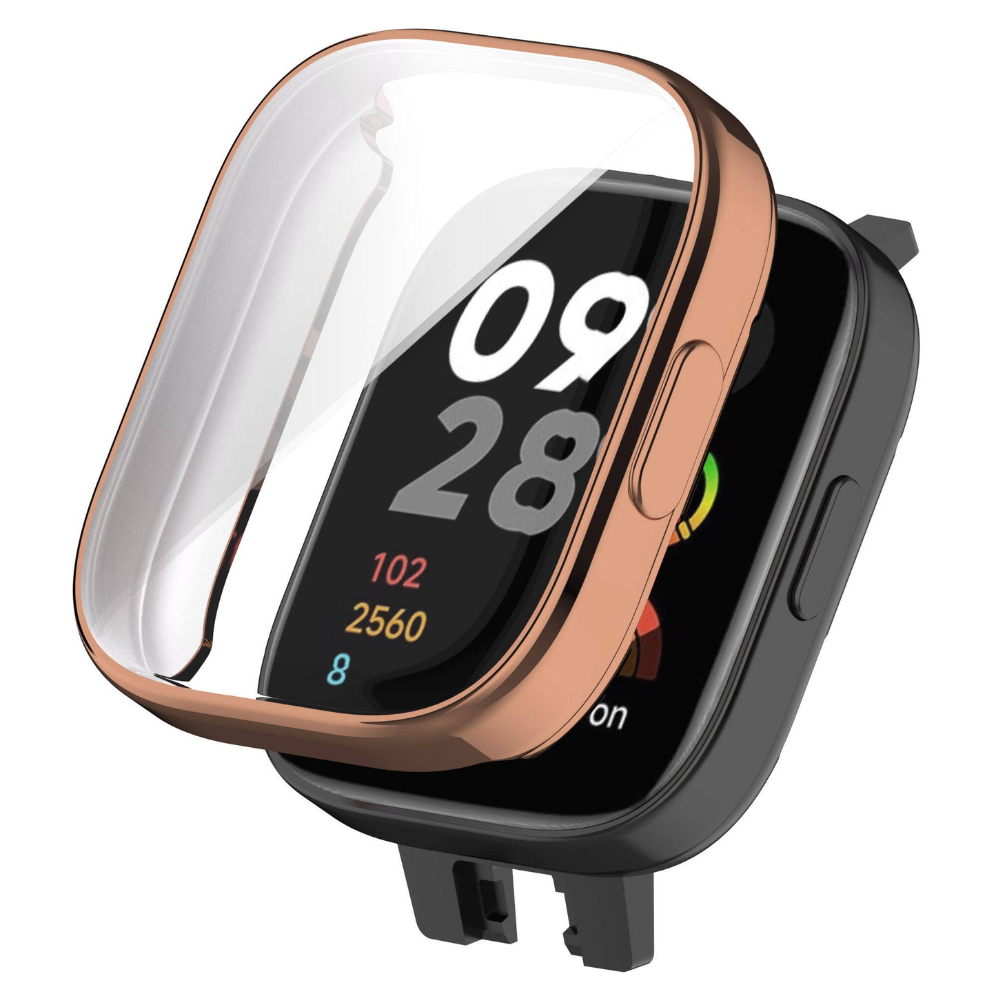 Xiaomi Redmi Watch 3 360 Derece Korumalı Kasa ve Ekran Koruyucu Zore Watch Gard 30 Lacivert