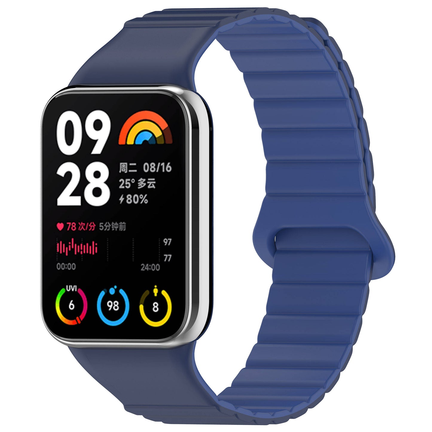 Xiaomi Redmi Watch 4 Silikon Kordon Zore KRD-105 Strap Kayış Gri-Turuncu