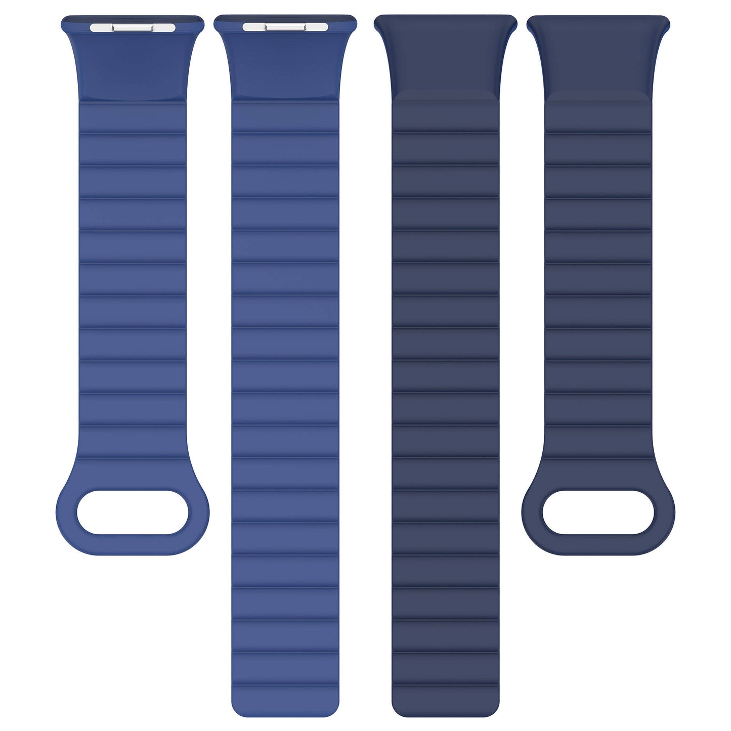 Xiaomi Redmi Watch 4 Silikon Kordon Zore KRD-105 Strap Kayış Pembe-Mavi