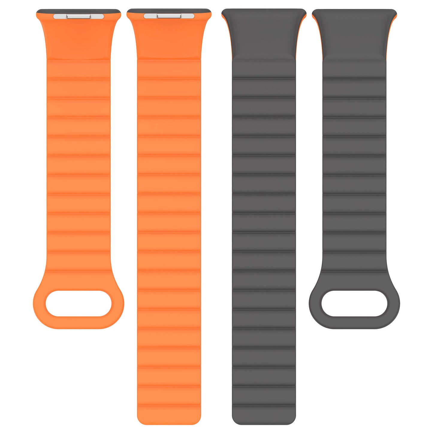 Xiaomi Redmi Watch 4 Silikon Kordon Zore KRD-105 Strap Kayış Koyu Kırmızı-Siyah