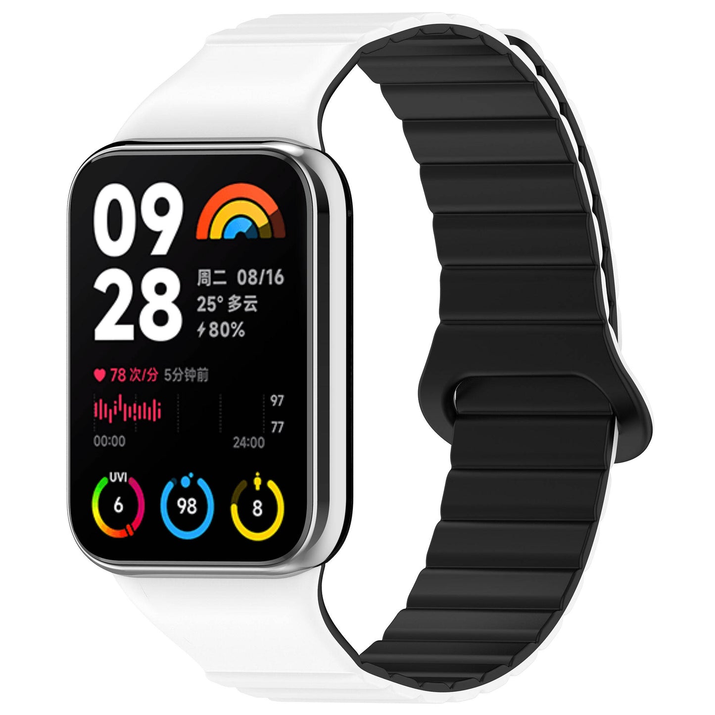Xiaomi Redmi Watch 4 Silikon Kordon Zore KRD-105 Strap Kayış Mavi-Starlight