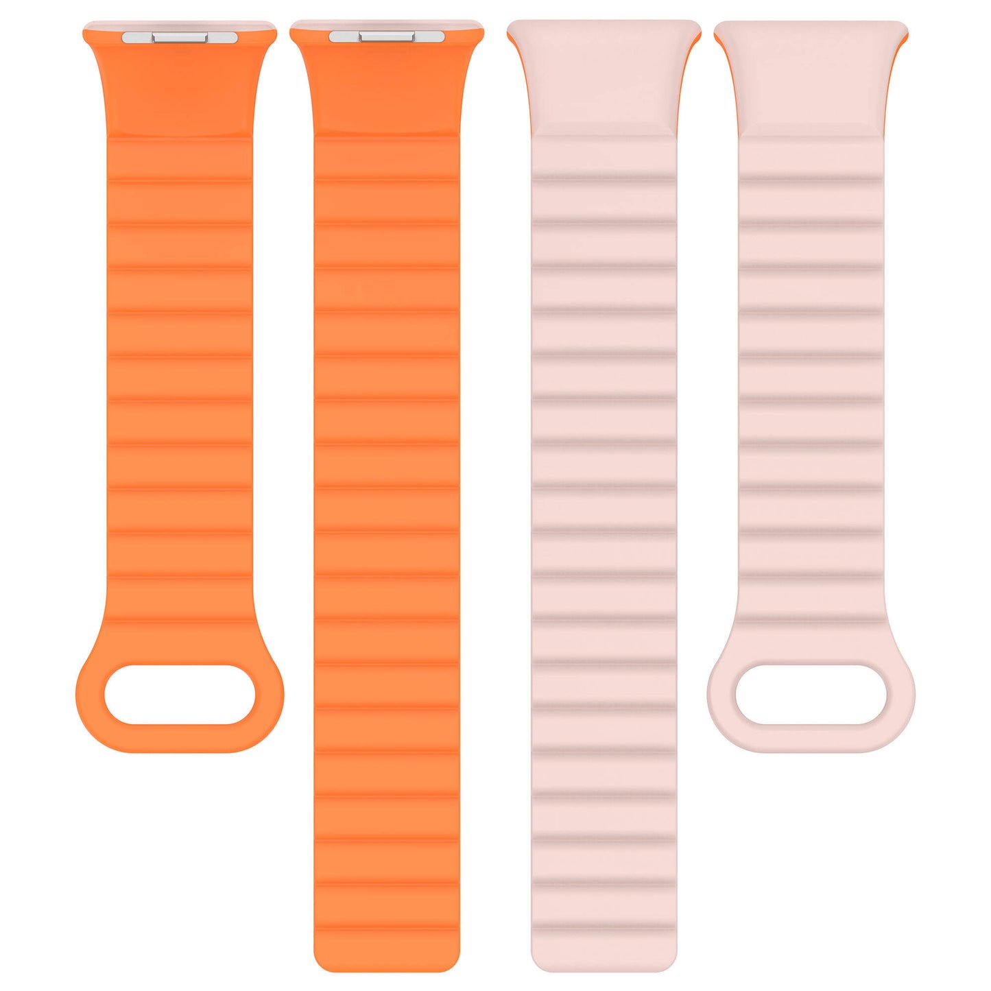 Xiaomi Redmi Watch 4 Silikon Kordon Zore KRD-105 Strap Kayış Pudra