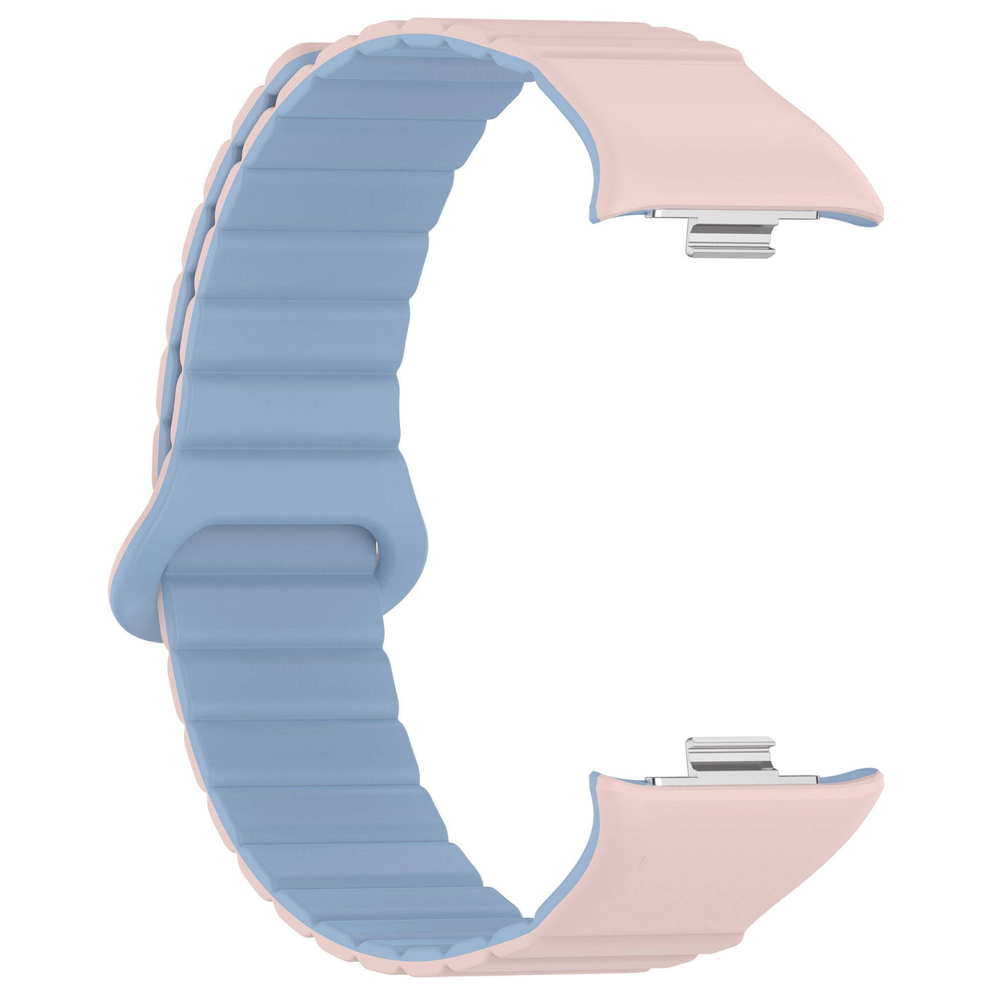 Xiaomi Redmi Watch 4 Silikon Kordon Zore KRD-105 Strap Kayış Pembe-Turuncu