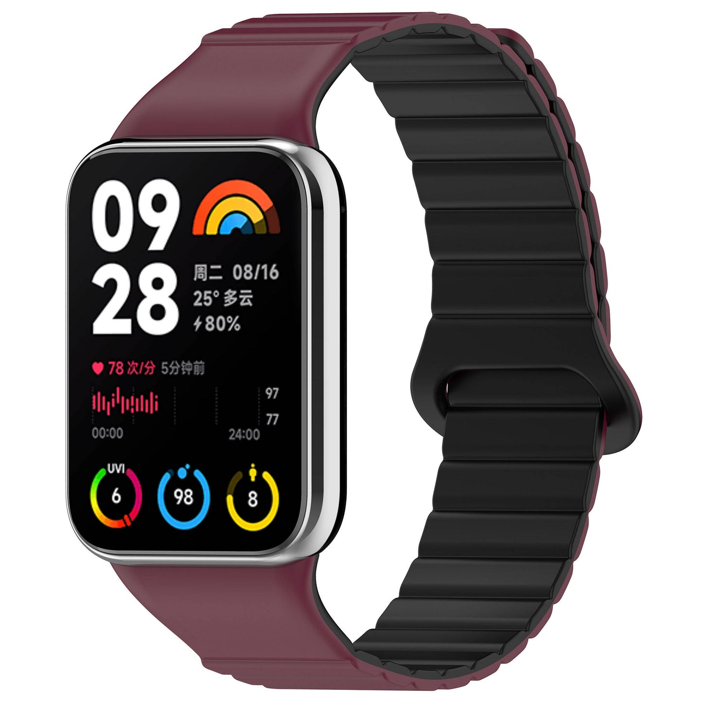 Xiaomi Redmi Watch 4 Silikon Kordon Zore KRD-105 Strap Kayış Pudra