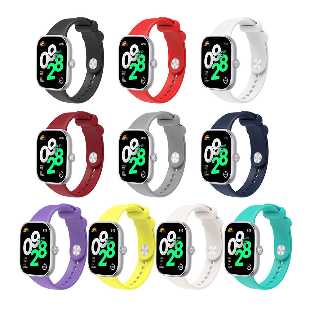 Xiaomi Redmi Watch 4 Zore KRD-109 Silikon Kordon Starlight