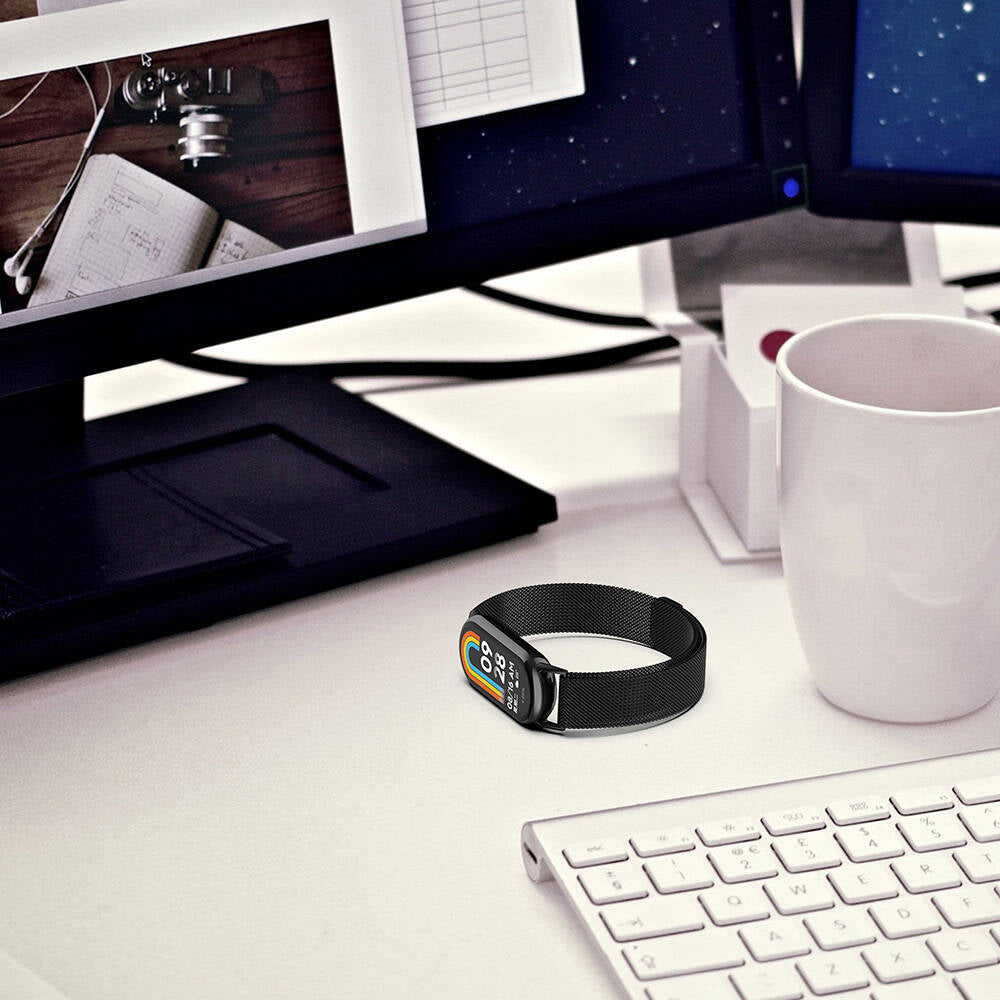 Xiaomi Smart Band 8 Zore KRD-01 Metal Kordon Siyah