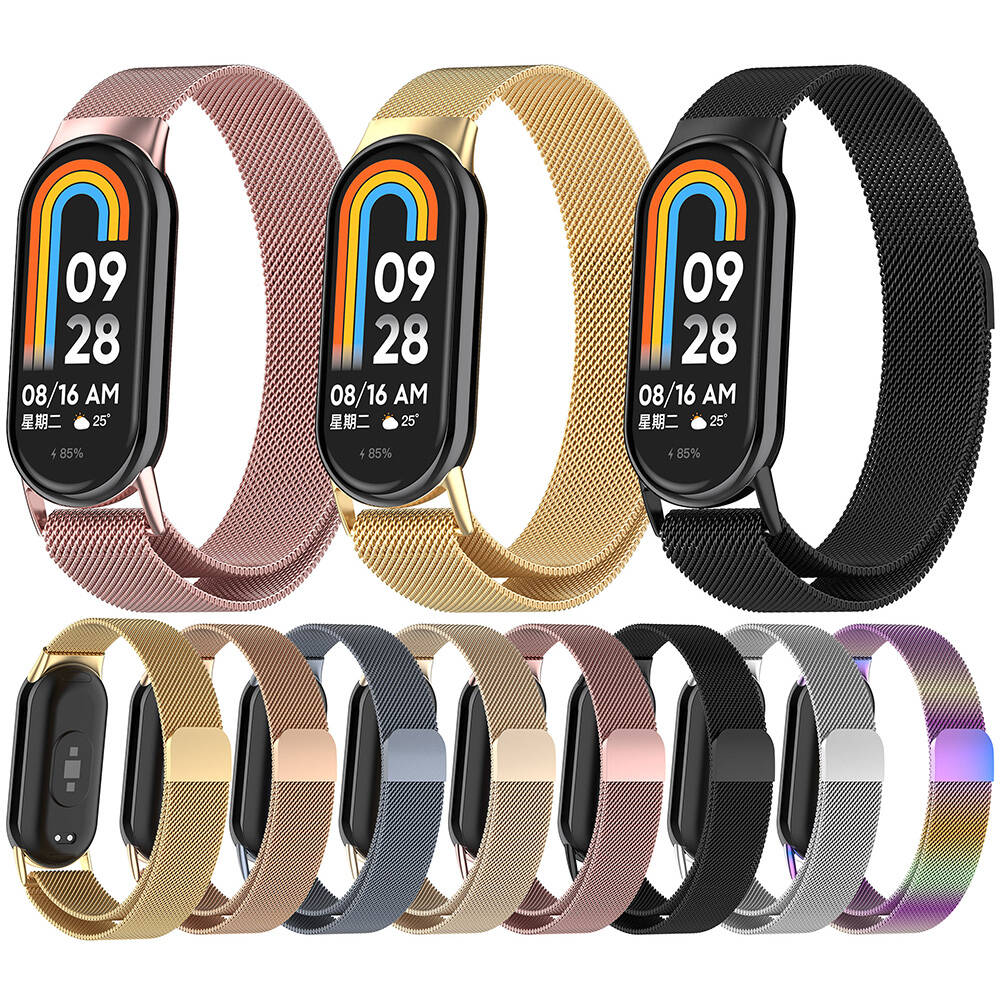 Xiaomi Smart Band 8 Zore KRD-01 Metal Kordon Siyah
