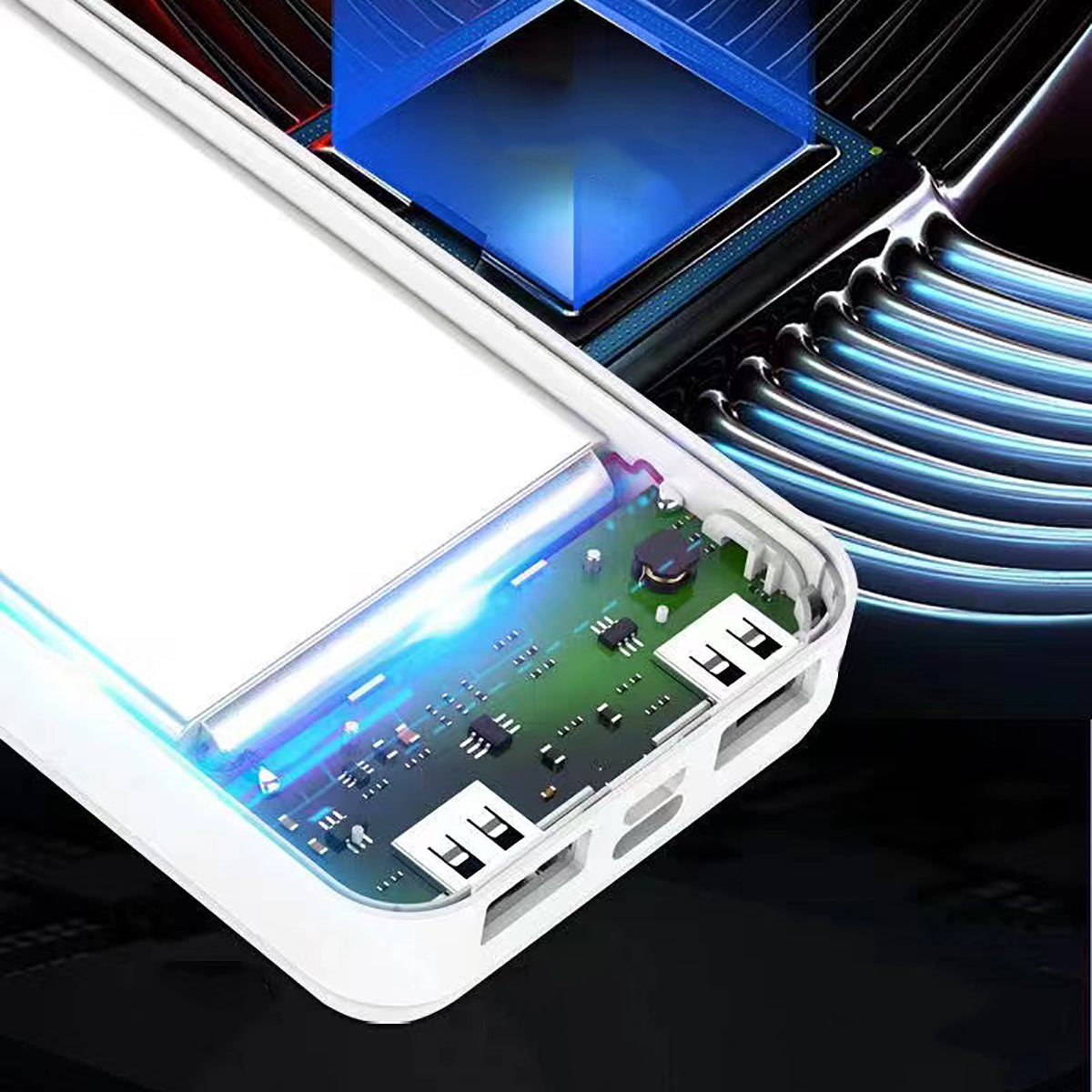 Zore B-05 Hızlı Şarj Özellikli Led Göstergeli Taşınabilir Powerbank 20000mAh Beyaz