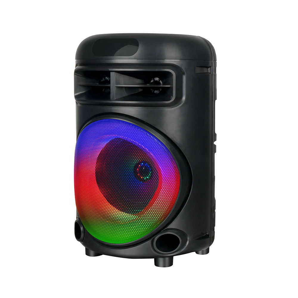 Zore GD-692 FM Radyolu Mikrofonlu RGB TWS 6.5 inç Stereo Bass Kablosuz Karaoke Hoparlör Siyah