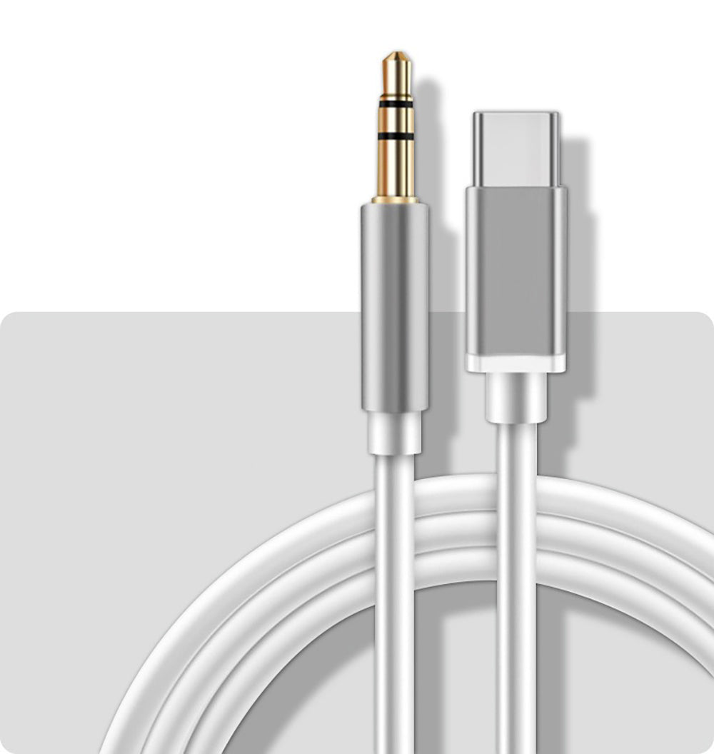 Zore JH-030 Type-C to 3.5mm Aux Çevirici Ses Adaptörü Beyaz