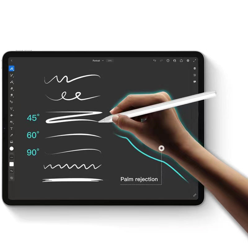 Zore Pencil 09 Palm-Rejection Magnetik Şarj ve Eğim Özellikli Dokunmatik Çizim Kalemi Beyaz