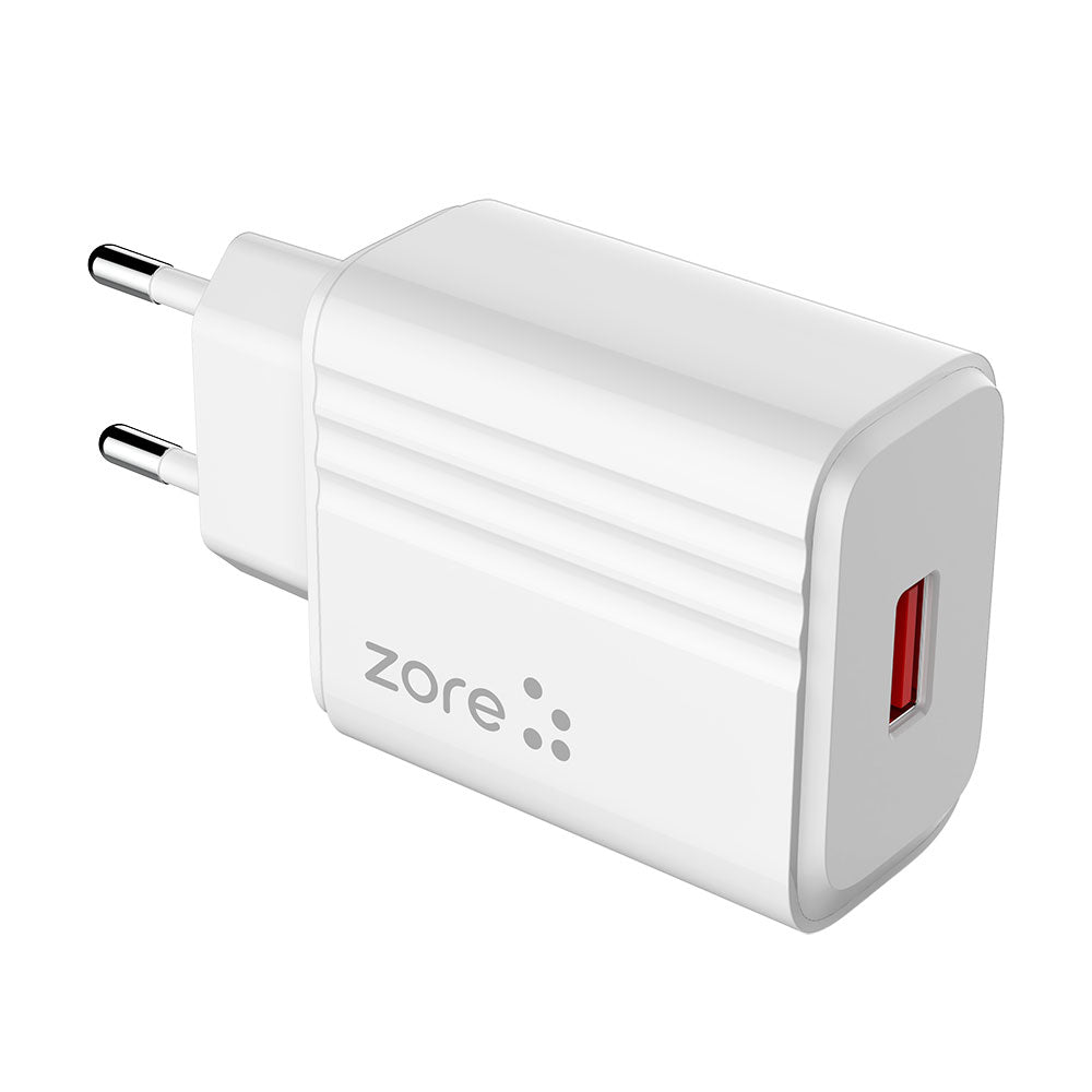 Zore Play Serisi PL1 Type-C 2in1 Seyahat Şarj Aleti 12W Beyaz