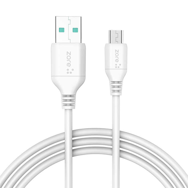 Zore Puma Serisi 2 in 1 Micro Araç Şarj Aleti Beyaz