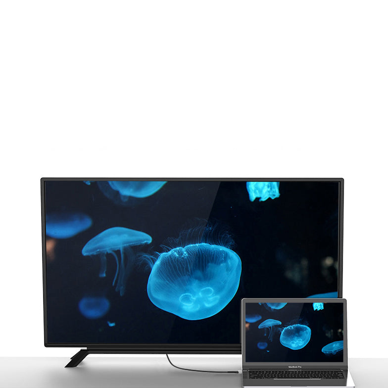 Zore QG06 8K 60 Hz Görüntü Kalitesi Type-C to HDMI Kablo 1.8M Gri
