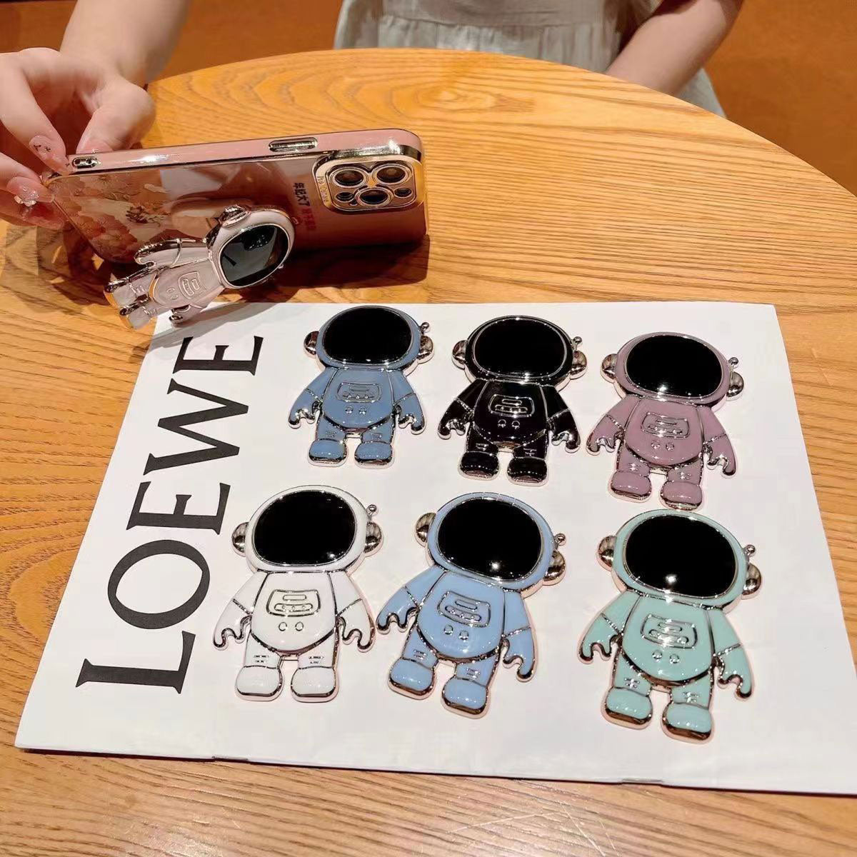 Zore Space Astronot Figürlü Cep Telefonu Standı Yeşil