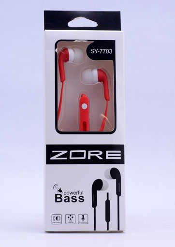 Zore SY-7703 Mp3 Stereo Kulaklık Kırmızı