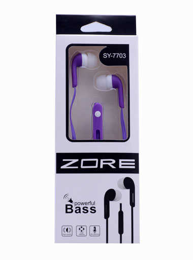 Zore SY-7703 Mp3 Stereo Kulaklık Mor