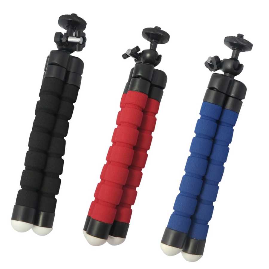 Zore TR1 Kısa Tripod Sünger Ayaklı Kırmızı