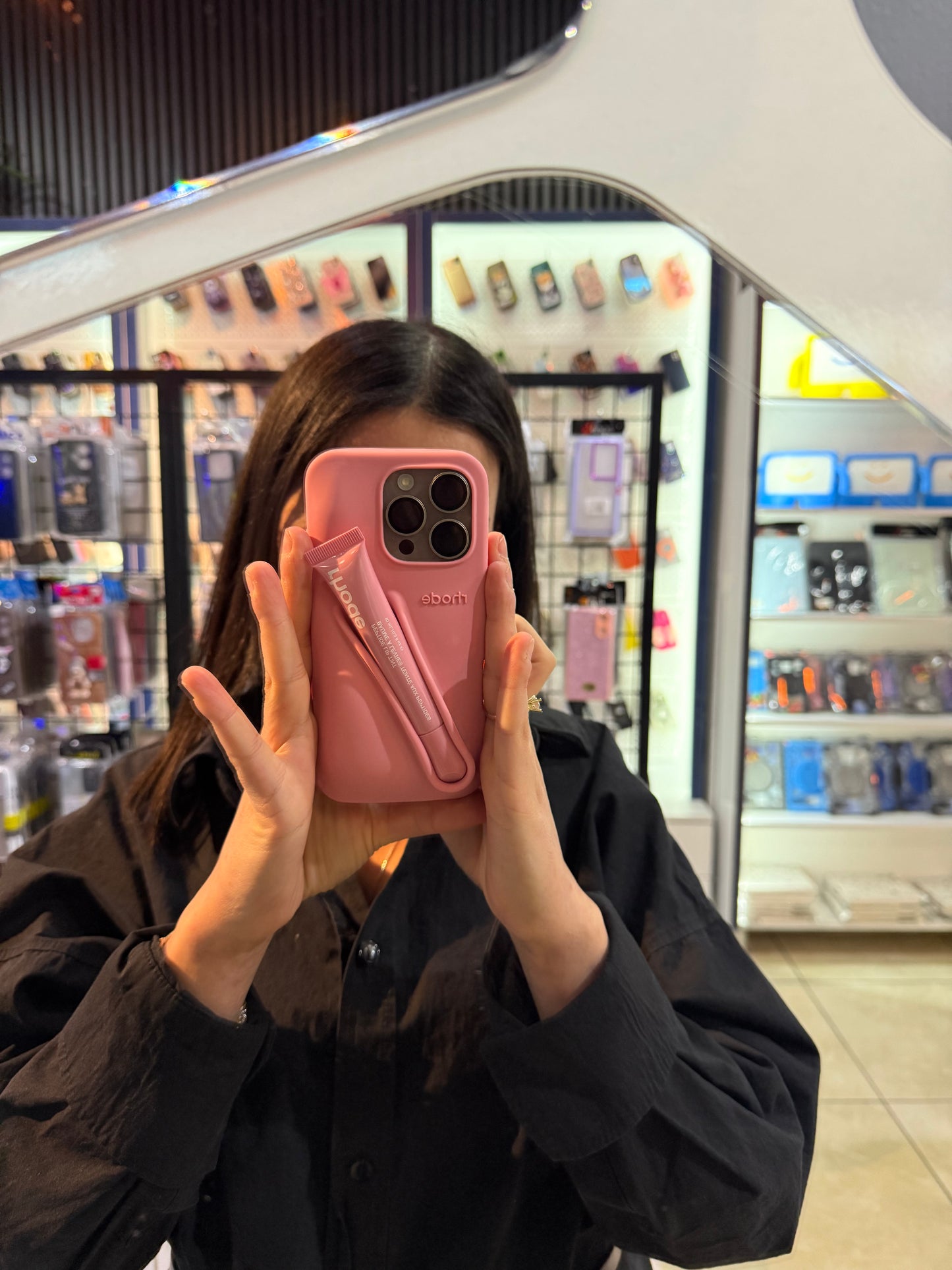 iPhone Uyumlu Rhode Gloss Kılıf Seti (Ribbon)