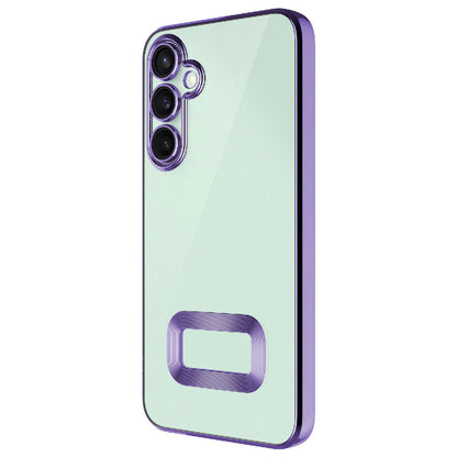 Galaxy A26 Kılıf Kamera Korumalı Logo Gösteren Zore Omega Kapak Lila
