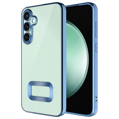 Galaxy A26 Kılıf Kamera Korumalı Logo Gösteren Zore Omega Kapak Derin Mor