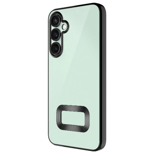 Galaxy A26 Kılıf Kamera Korumalı Logo Gösteren Zore Omega Kapak Siyah
