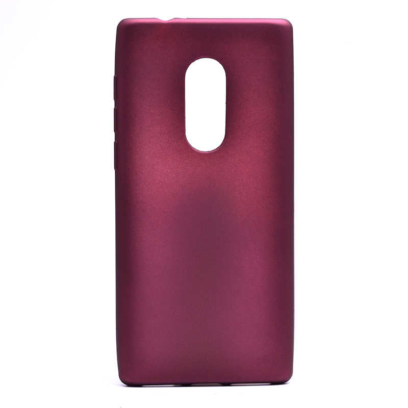 Alcatel 5 Kılıf Zore Premier Silikon Kapak Mürdüm