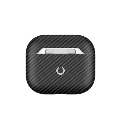 Apple Airpods 3. Nesil Zore Airbag 43 600D Karbon Fiber Kulaklık Kılıfı Siyah
