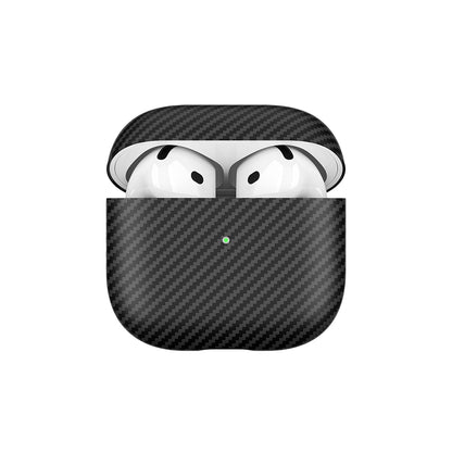 Apple Airpods 4 Zore Airbag 43 600D Karbon Fiber Kulaklık Kılıfı Siyah