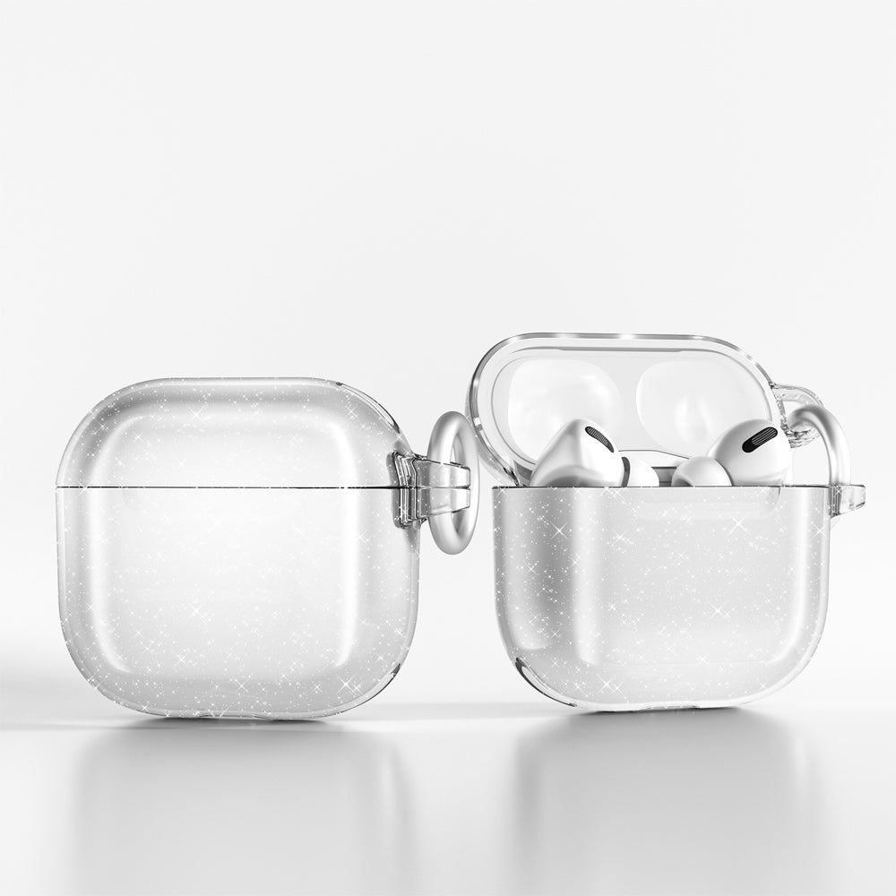 Apple Airpods 4 Zore Allstar Airbag 32 Parlayan Simli Saydam Renkli Kılıf Şeffaf