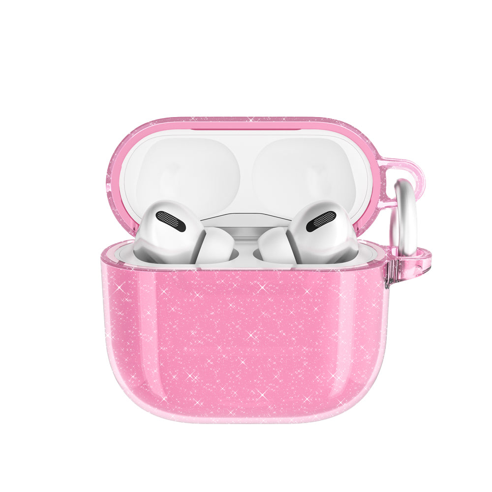 Apple Airpods 4 Zore Allstar Airbag 32 Parlayan Simli Saydam Renkli Kılıf Şeffaf