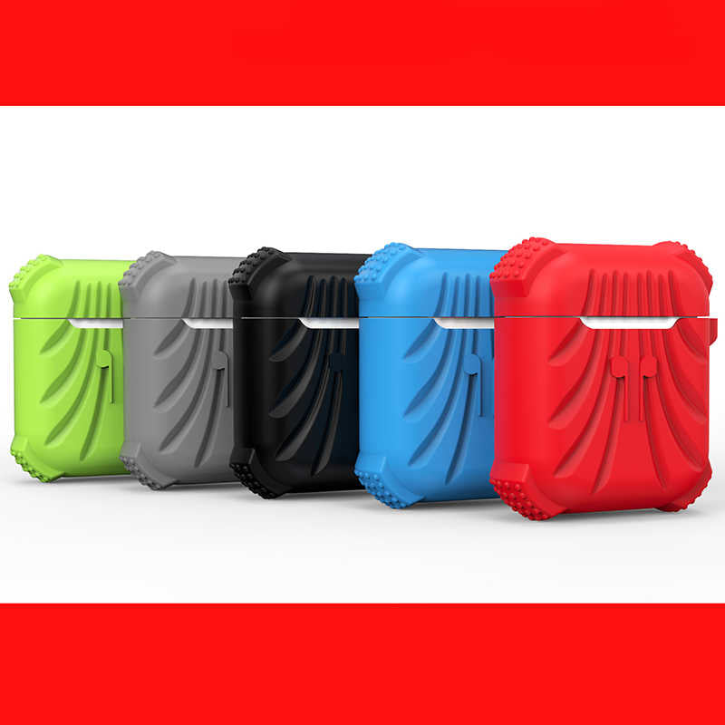 Apple Airpods Kılıf Zore Airbag 01 Silikon Mavi
