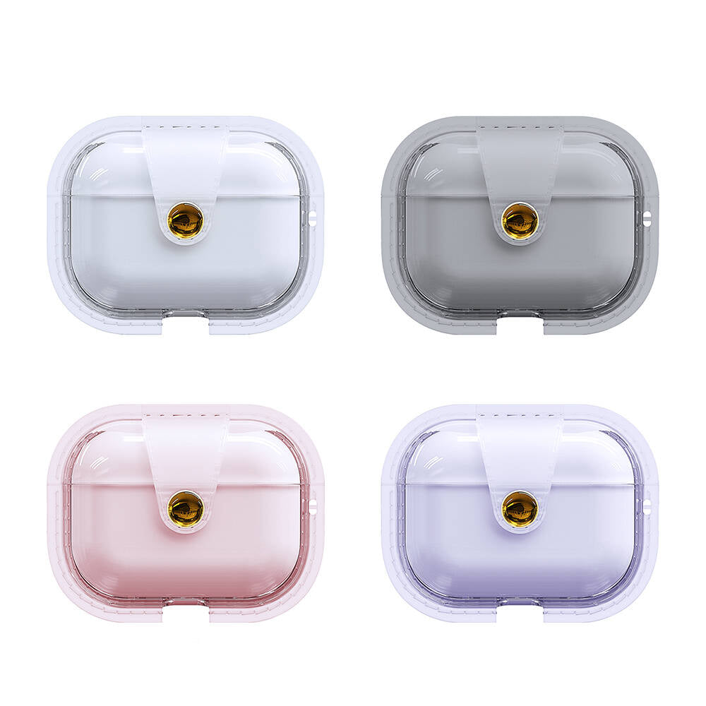 Apple Airpods Pro 2 Zore Airbag 33 Darbelere Karşı Dayanıklı Magnetik Kılıf Mor
