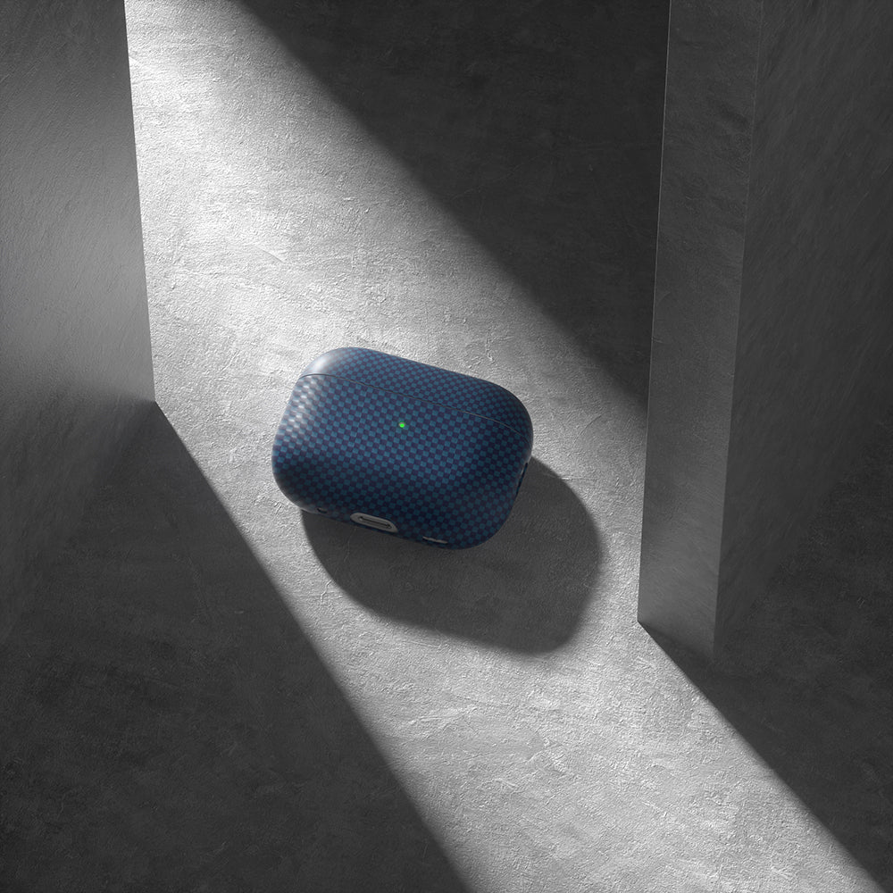 Apple Airpods Pro 2 Zore Airbag 43 600D Karbon Fiber Kulaklık Kılıfı Gold