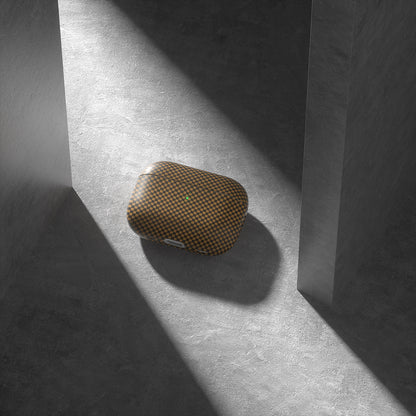Apple Airpods Pro 2 Zore Airbag 43 600D Karbon Fiber Kulaklık Kılıfı Gold