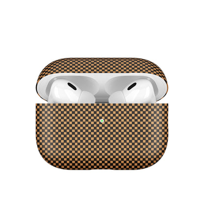Apple Airpods Pro 2 Zore Airbag 43 600D Karbon Fiber Kulaklık Kılıfı Gold