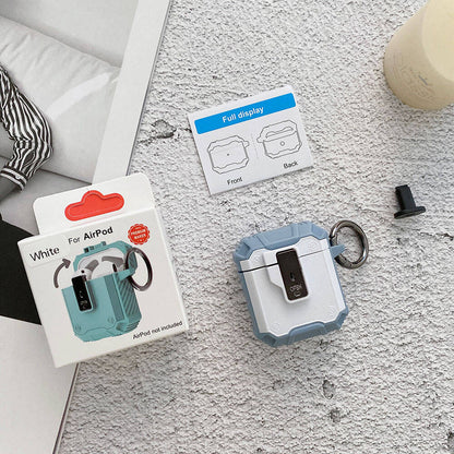 Apple Airpods Zore Airbag 35 Darbelere Karşı Dayanıklı Düğmeli Kılıf Mavi