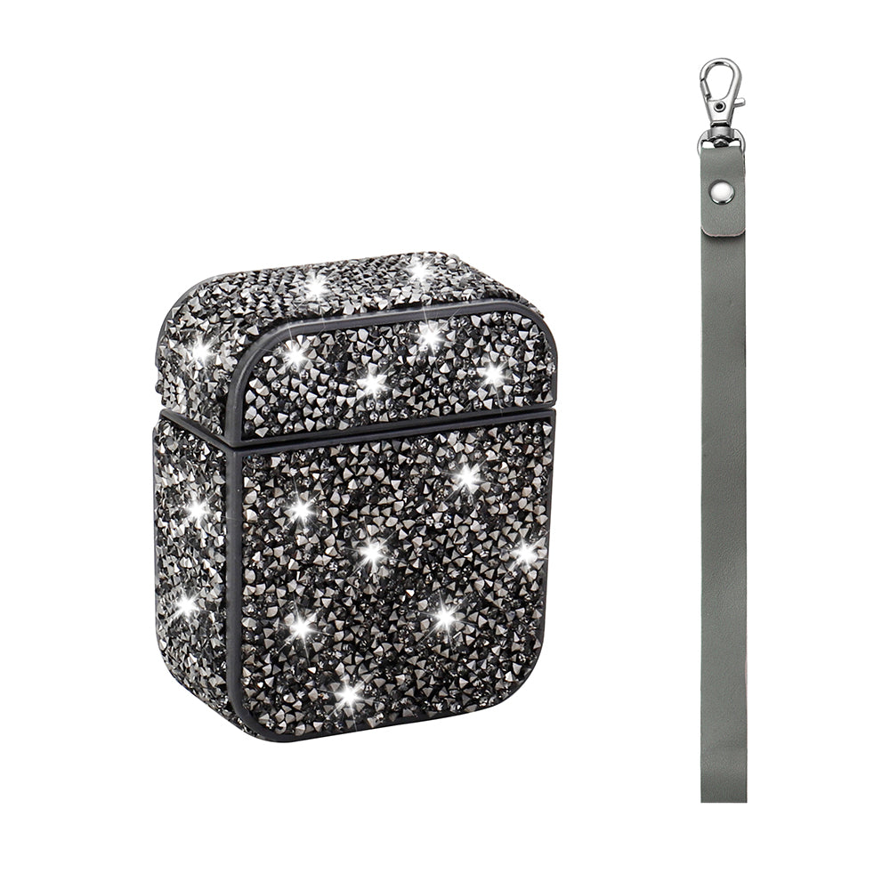 Apple Airpods Zore Airbag 45 Bilek Askı Aparatlı Simli Şeffaf Kılıf