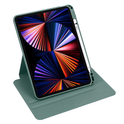 Apple iPad 10.2 2021 (9.Nesil) Kılıf Zore Termik Kalem Bölmeli Dönebilen Standlı Kılıf Gri