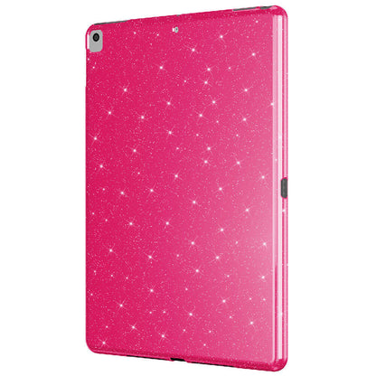 Apple iPad 10.2 (8 Nesil) Simli Parlak Görünümlü Zore Tablet Koton Kılıf Pembe