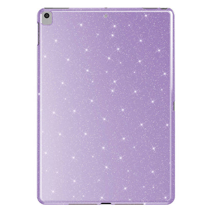 Apple iPad 10.2 (8 Nesil) Simli Parlak Görünümlü Zore Tablet Koton Kılıf Lila