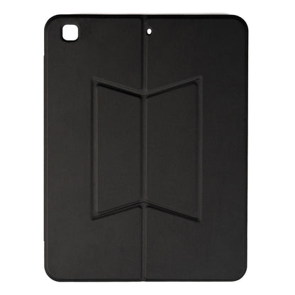 Apple iPad 10.2 (8.Nesil) Zore Border Keyboard Bluetooh Bağlantılı Standlı Klavyeli Tablet Kılıfı Siyah