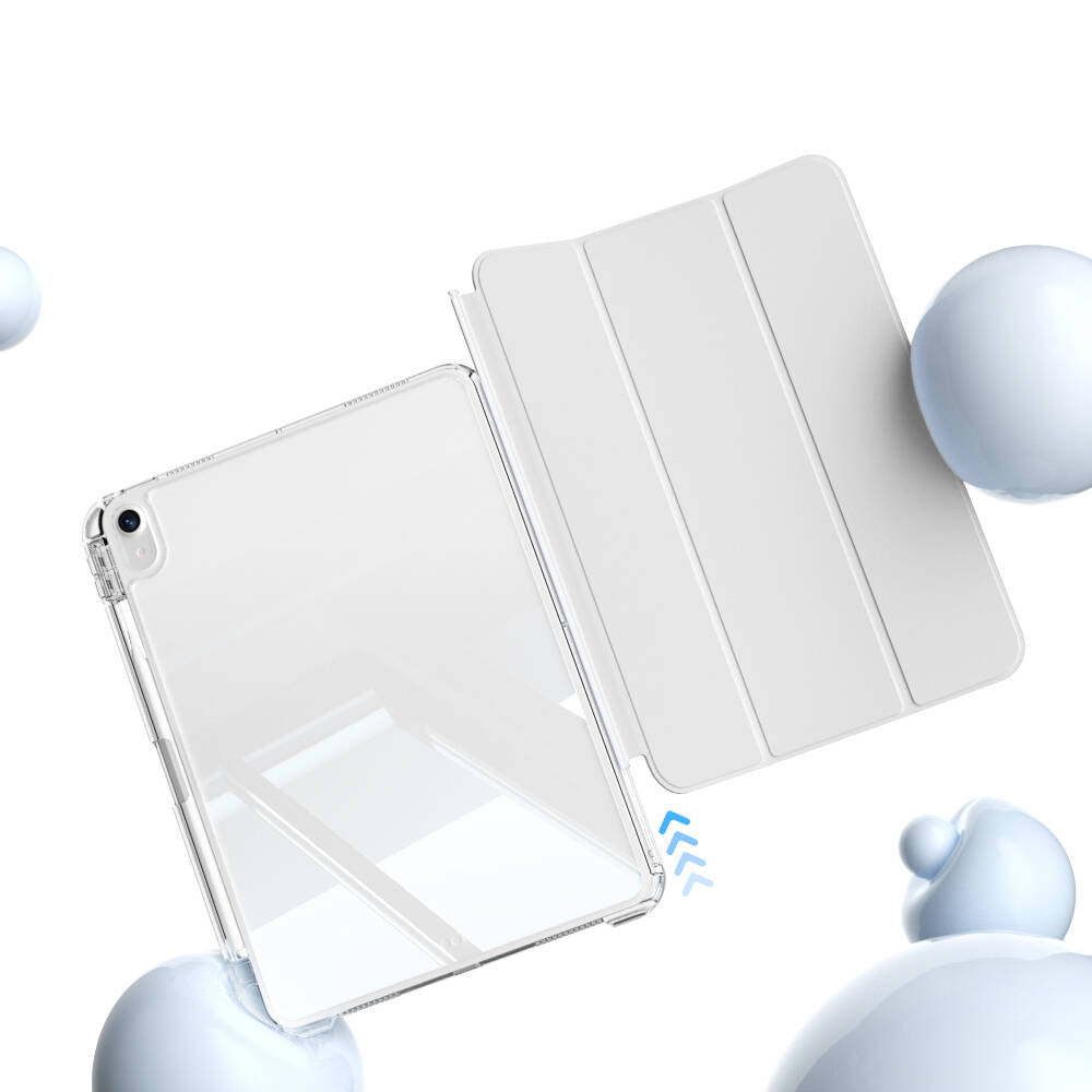 Apple iPad 10.9 2022 (10.Nesil) Kılıf Magnetik Ayrılabilen Airbagli Zore Sliding Tablet Kılıfı Pembe