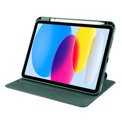 Apple iPad 10.9 2022 (10.Nesil) Kılıf Zore Termik Kalem Bölmeli Dönebilen Standlı Kılıf Mavi