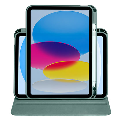 Apple iPad 10.9 2022 (10.Nesil) Kılıf Zore Termik Kalem Bölmeli Dönebilen Standlı Kılıf Lila