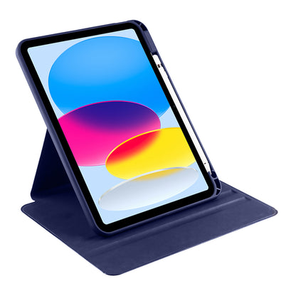 Apple iPad 10.9 2022 (10.Nesil) Kılıf Zore Termik Kalem Bölmeli Dönebilen Standlı Kılıf Mavi