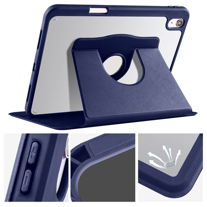Apple iPad 10.9 2022 (10.Nesil) Kılıf Zore Termik Kalem Bölmeli Dönebilen Standlı Kılıf Lila