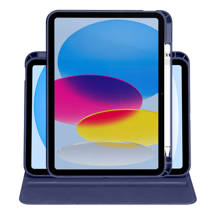 Apple iPad 10.9 2022 (10.Nesil) Kılıf Zore Termik Kalem Bölmeli Dönebilen Standlı Kılıf Mavi