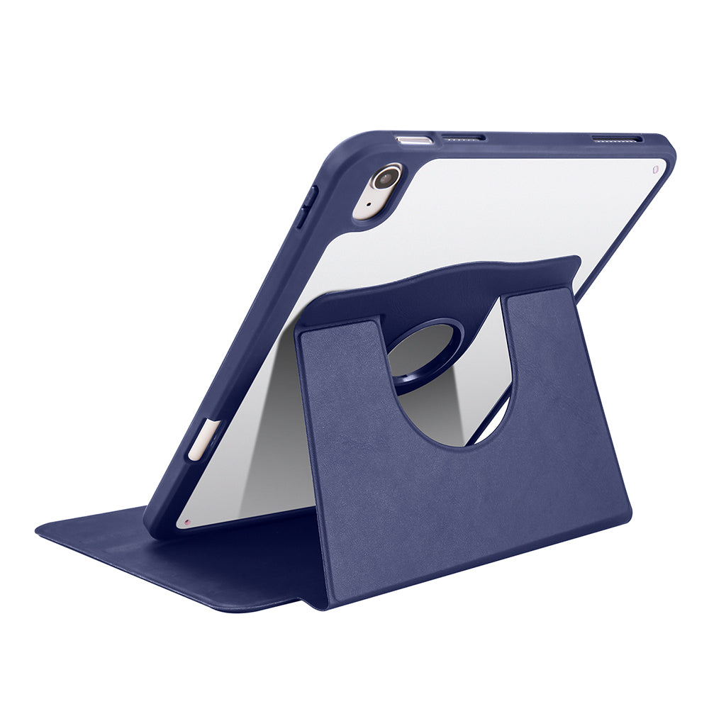 Apple iPad 10.9 2022 (10.Nesil) Kılıf Zore Termik Kalem Bölmeli Dönebilen Standlı Kılıf Lila